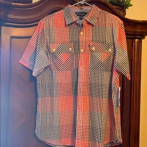 Short sleeve button down shirt.